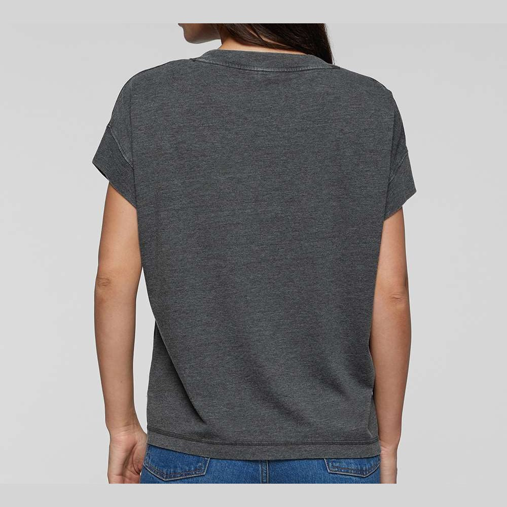 LAT Women's Vintage Wash Tee - Washed Black - On Model Back