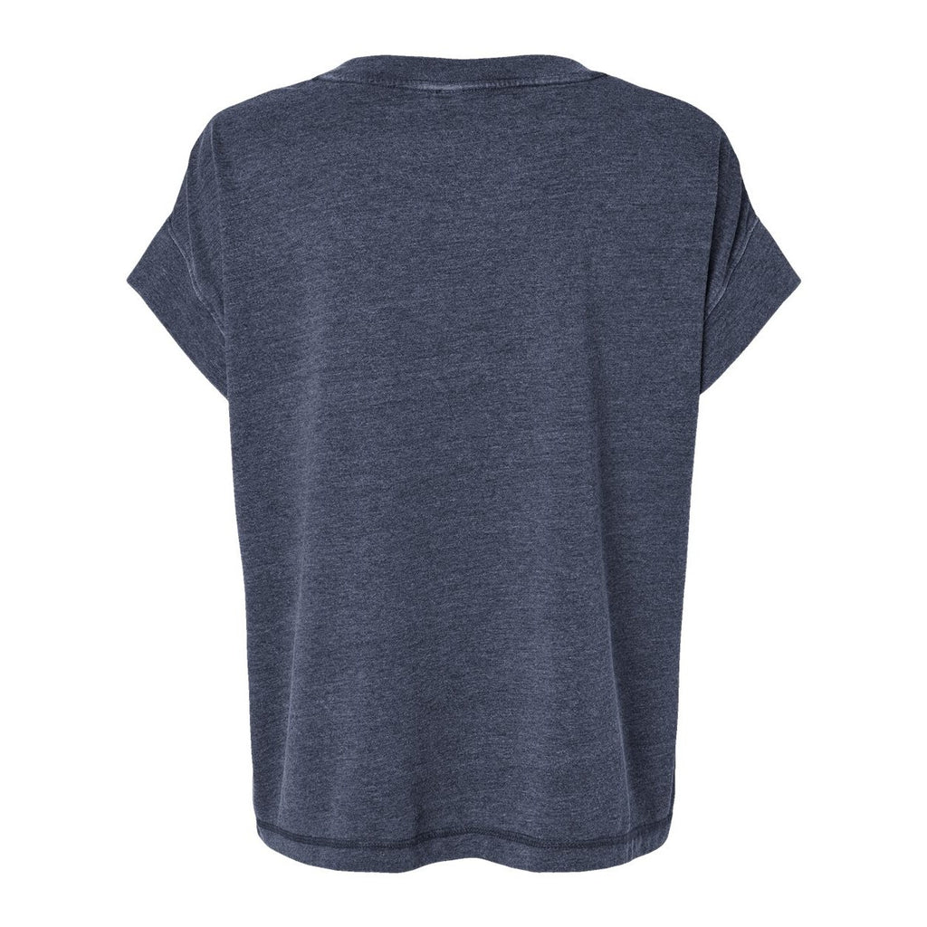 LAT Women's Vintage Wash Tee - Washed Navy - Back