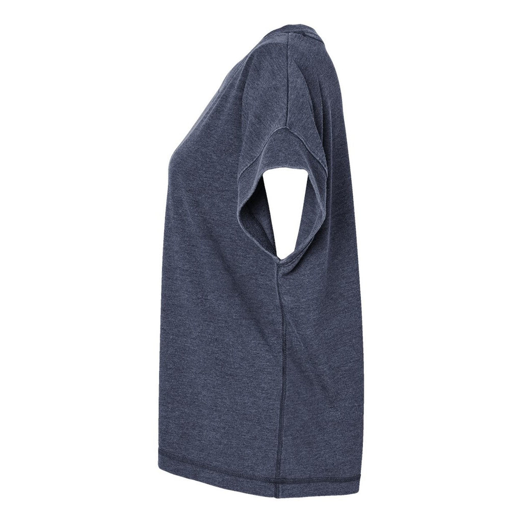 LAT Women's Vintage Wash Tee - Washed Navy - Direct Side