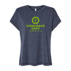 LAT Women's Vintage Wash Tee - Washed Navy - Front