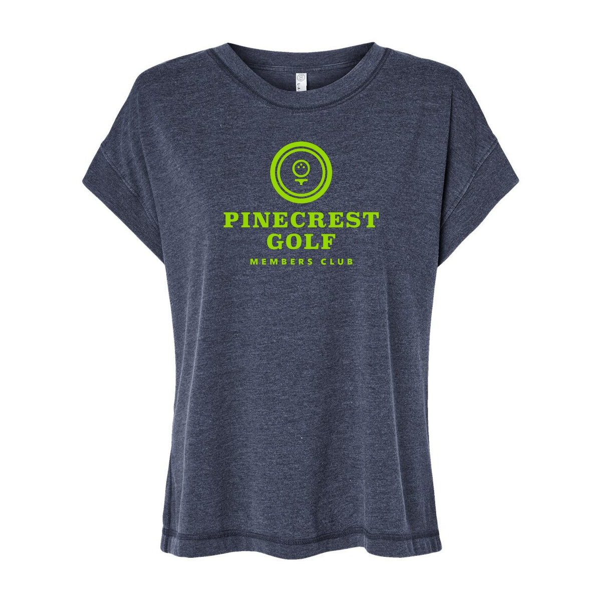 LAT Women's Vintage Wash Tee - Washed Navy - Front