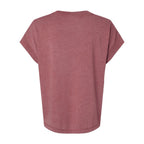 LAT Women's Vintage Wash Tee - Washed Rouge - Back