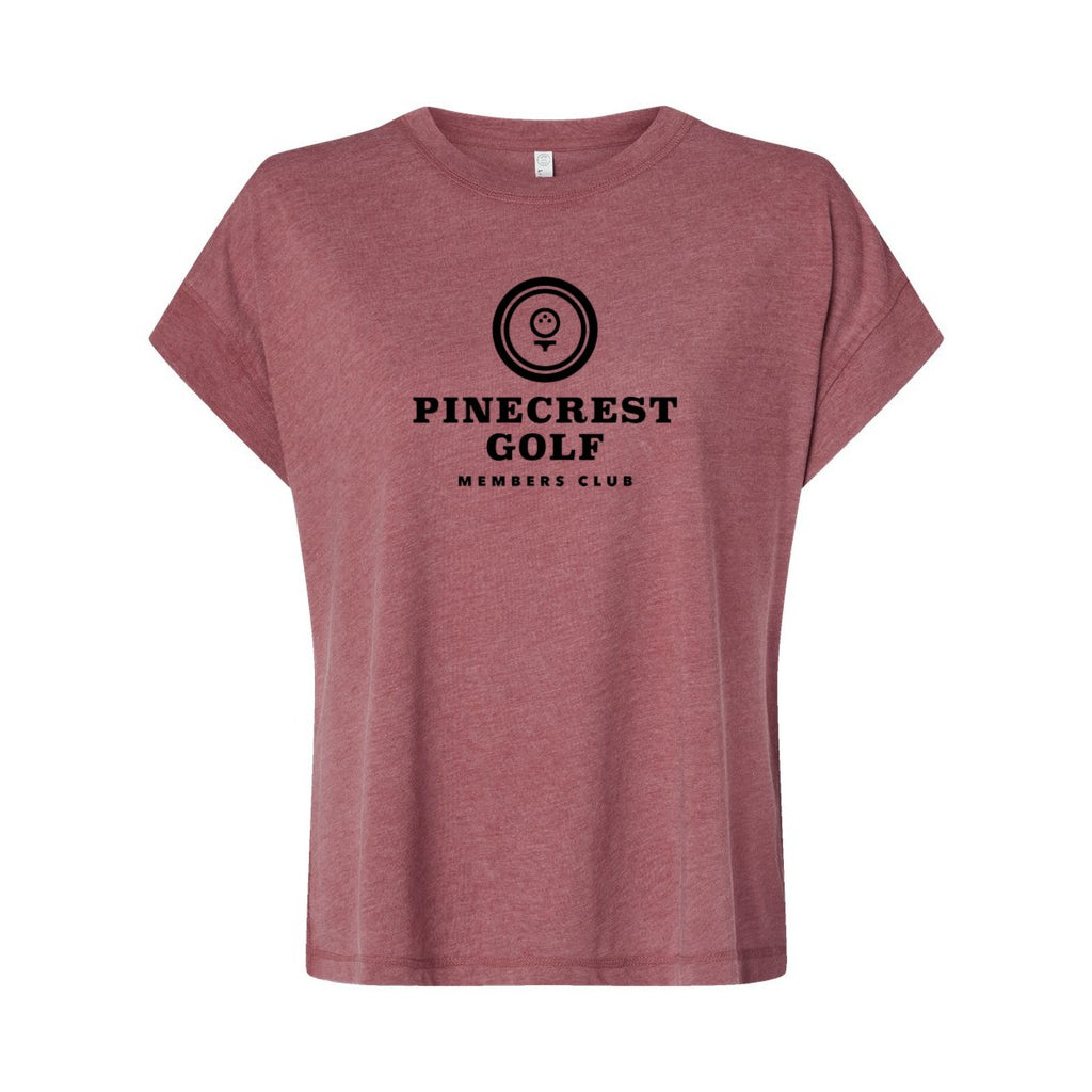 LAT Women's Vintage Wash Tee - Washed Rouge - Front