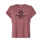 LAT Women's Vintage Wash Tee - Washed Rouge - Front
