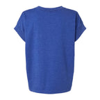 LAT Women's Vintage Wash Tee - Washed Royal - Back
