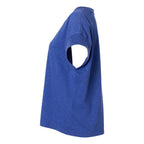 LAT Women's Vintage Wash Tee - Washed Royal - Direct Side