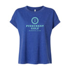 LAT Women's Vintage Wash Tee - Washed Royal - Front