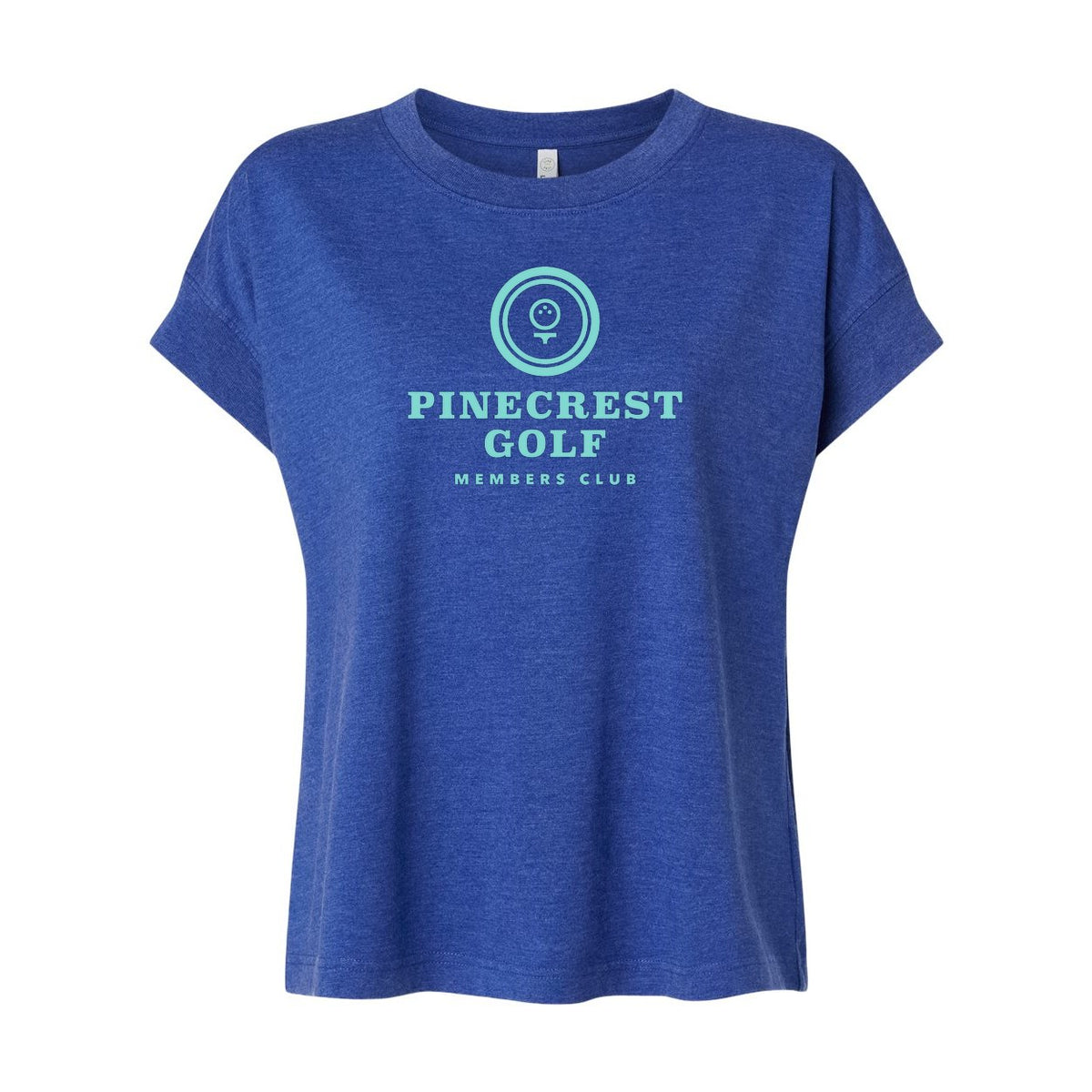 LAT Women's Vintage Wash Tee - Washed Royal - Front