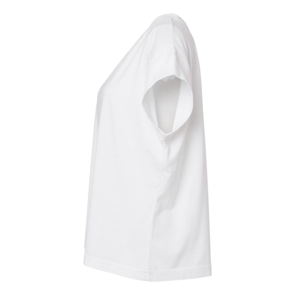 LAT Women's Vintage Wash Tee - Washed White - Direct Side