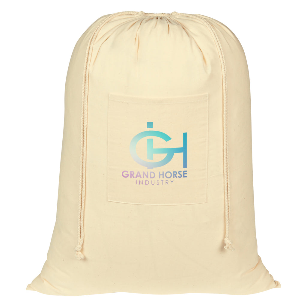 Laundry Bag in Cotton - Natural - Colorbrite