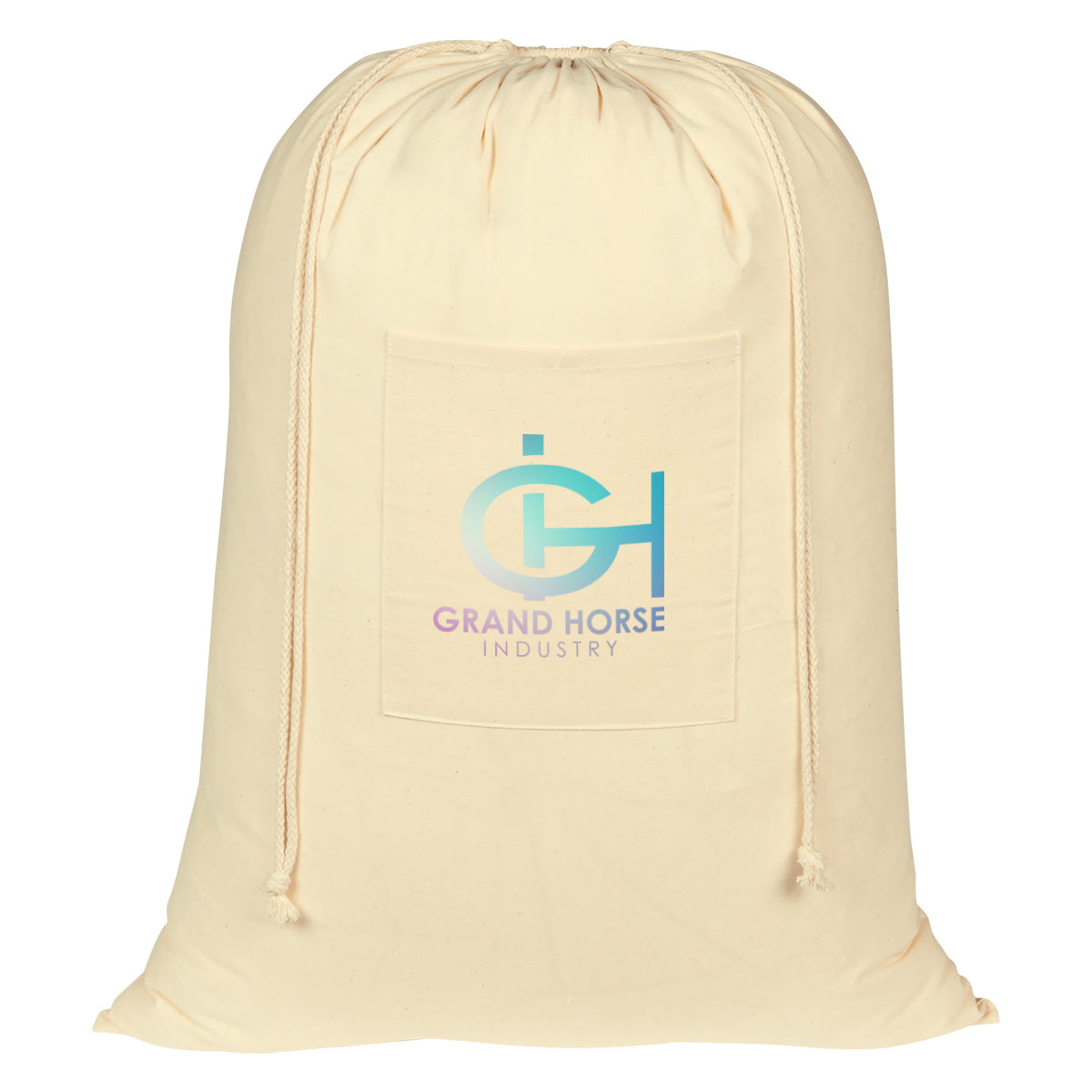 Laundry Bag in Cotton - Natural - Colorbrite
