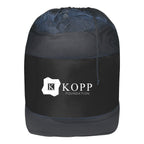 Laundry Bag in Mesh - Black With Black - Silk Screen