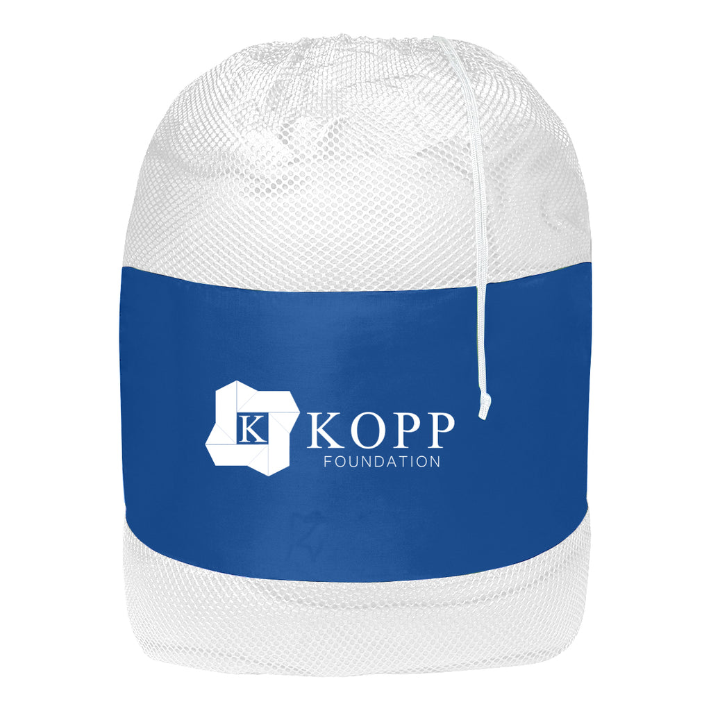 Laundry Bag in Mesh - Royal Blue - Silk Screen