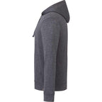 Lavar Eco Knit Full Zip Hoodie for Men Embroidery - Heather Dark Charcoal - Left Side