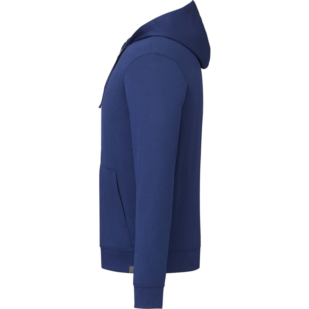 Lavar Eco Knit Full Zip Hoodie for Men Embroidery - Vintage Navy - Left Side