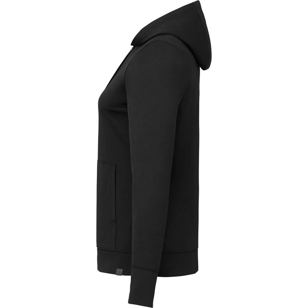 Lavar Eco Knit Full Zip Hoodie for Women Transfer - Black - Left Side