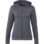 Lavar Eco Knit Full Zip Hoodie for Women Transfer - Heather Dark Charcoal - Front