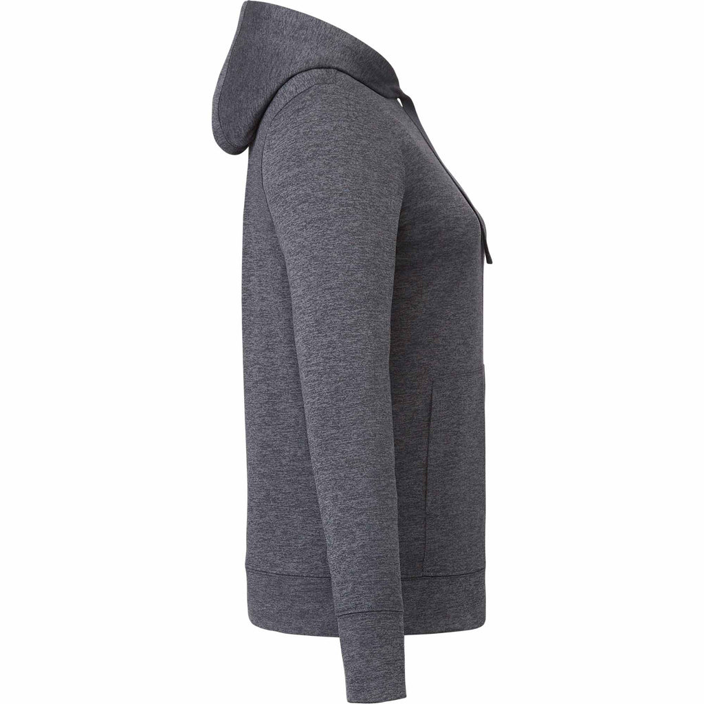 Lavar Eco Knit Full Zip Hoodie for Women Transfer - Heather Dark Charcoal - Right Side