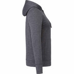 Lavar Eco Knit Full Zip Hoodie for Women Transfer - Heather Dark Charcoal - Right Side