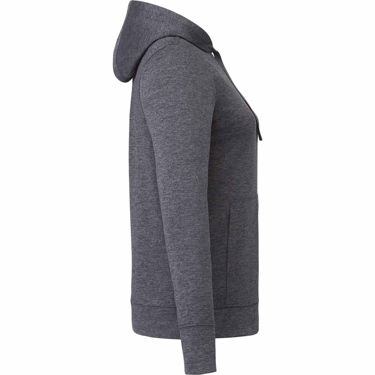 Lavar Eco Knit Full Zip Hoodie for Women Transfer - Heather Dark Charcoal - Right Side