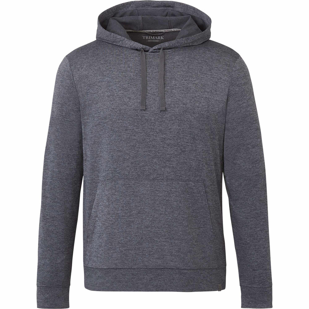 Lavar Eco Knit Pullover Hoodie for Men Transfer - Heather Dark Charcoal - Front