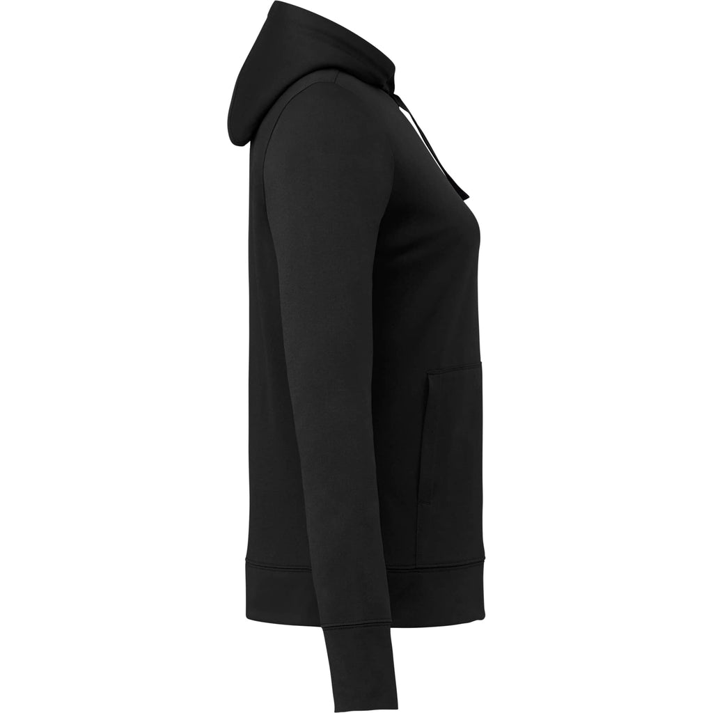 Lavar Eco Knit Pullover Hoodie for Women Embroidery - Black - Right Side