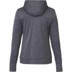Lavar Eco Knit Pullover Hoodie for Women Embroidery - Heather Dark Charcoal - Back