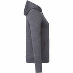 Lavar Eco Knit Pullover Hoodie for Women Embroidery - Heather Dark Charcoal - Right Side