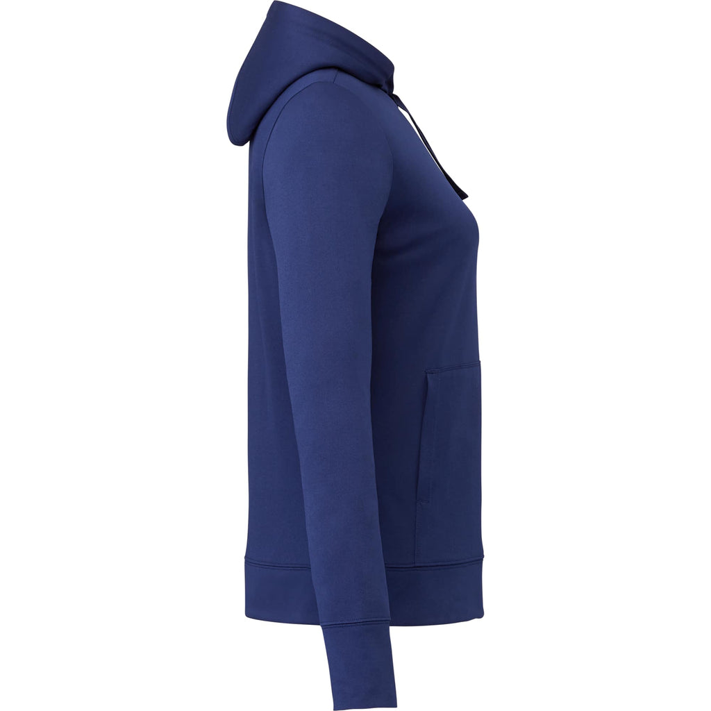 Lavar Eco Knit Pullover Hoodie for Women Embroidery - Vintage Navy - Right Side