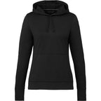 Lavar Eco Knit Pullover Hoodie for Women Transfer - Black - Front