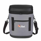Leakproof Backpack Cooler for 20 Cans Embroidery - Black - Front 2