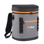 Leakproof Backpack Cooler for 20 Cans Embroidery - Orange - Front