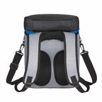 Leakproof Backpack Cooler for 20 Cans Embroidery - Royal - Back