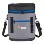 Leakproof Backpack Cooler for 20 Cans Embroidery - Royal - Front 2