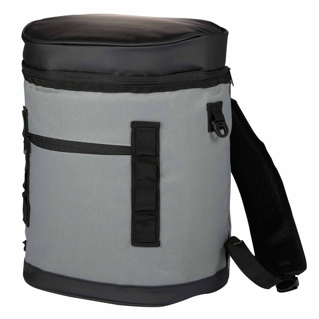 Leakproof Backpack Cooler for 20 Cans Transfer - Black - Left Angle