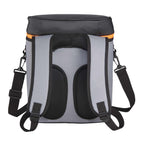 Leakproof Backpack Cooler for 20 Cans Transfer - Orange - Back