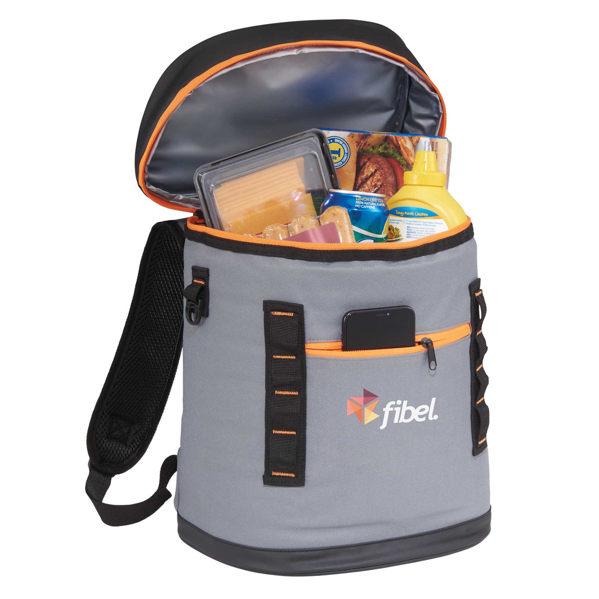 Leakproof Backpack Cooler for 20 Cans Transfer - Orange - Photo