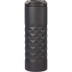Leakproof Copper Vacuum Tumbler with Slide Lid, 16 oz - Black - Back 2