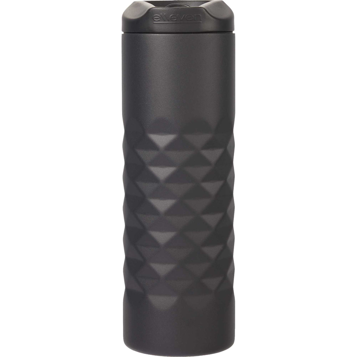 Leakproof Copper Vacuum Tumbler with Slide Lid, 16 oz - Black - Back 2