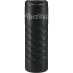 Leakproof Copper Vacuum Tumbler with Slide Lid, 16 oz - Black - Front 3