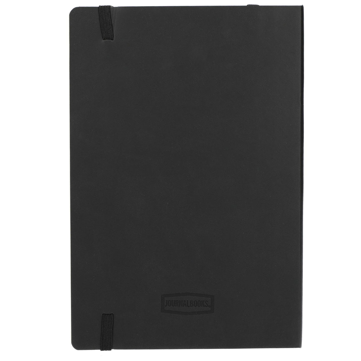 Leather-Look Soft Cover Journal, 5.5 x 8.5 Inches Debossing - Black - Back