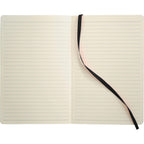 Leather-Look Soft Cover Journal, 5.5 x 8.5 Inches Debossing - Black - Front 2