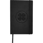Leather-Look Soft Cover Journal, 5.5 x 8.5 Inches Debossing - Black - Front