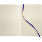 Leather-Look Soft Cover Journal, 5.5 x 8.5 Inches Debossing - Blue - Front 2