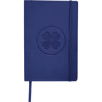Leather-Look Soft Cover Journal, 5.5 x 8.5 Inches Debossing - Blue - Front