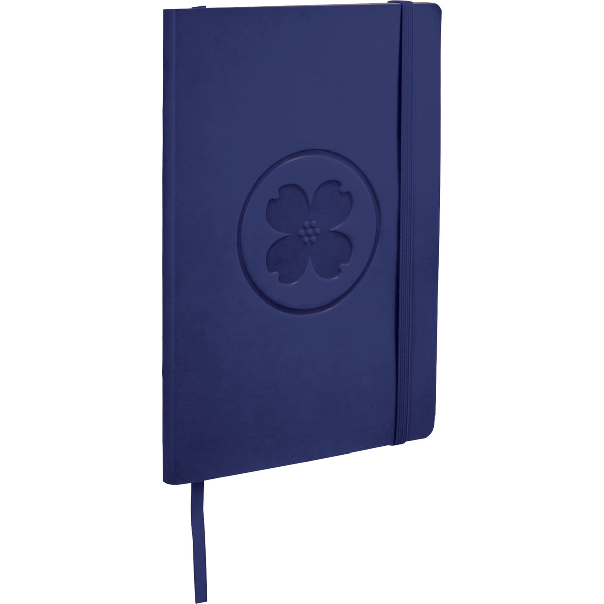 Leather-Look Soft Cover Journal, 5.5 x 8.5 Inches Debossing - Blue - Photo
