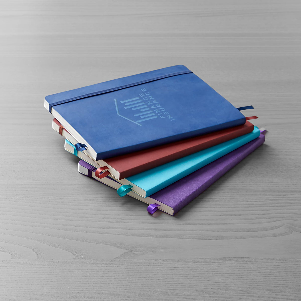 Leather-Look Soft Cover Journal, 5.5 x 8.5 Inches Debossing - Blue - Top