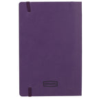 Leather-Look Soft Cover Journal, 5.5 x 8.5 Inches Debossing - Purple - Back