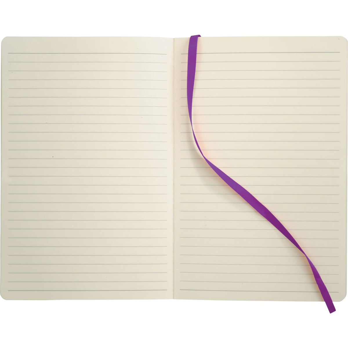 Leather-Look Soft Cover Journal, 5.5 x 8.5 Inches Debossing - Purple - Front 2