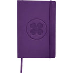 Leather-Look Soft Cover Journal, 5.5 x 8.5 Inches Debossing - Purple - Front